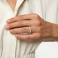 Jantier: 925 Silver and Zirkonia Ring, Contemporary Radiance