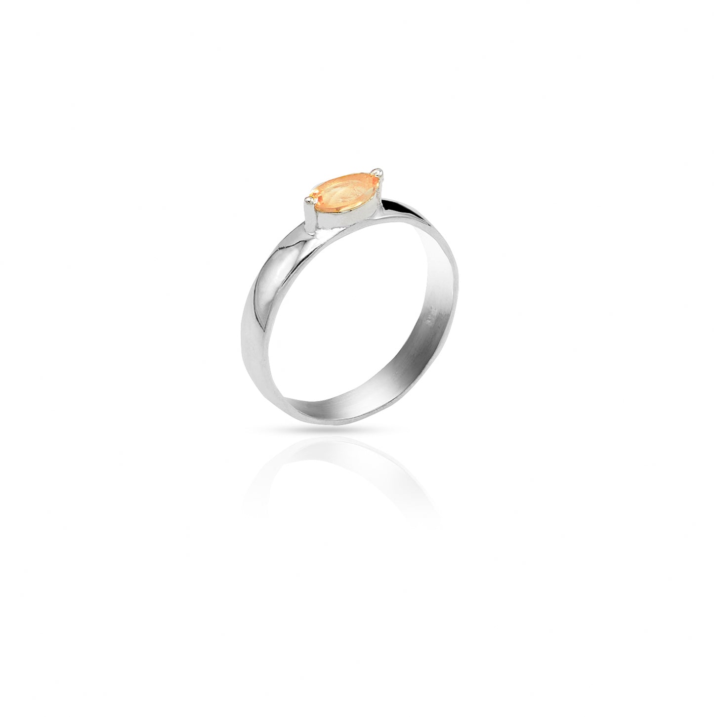 Jantier: 925 Silver and Zirkonia Ring, Contemporary Radiance