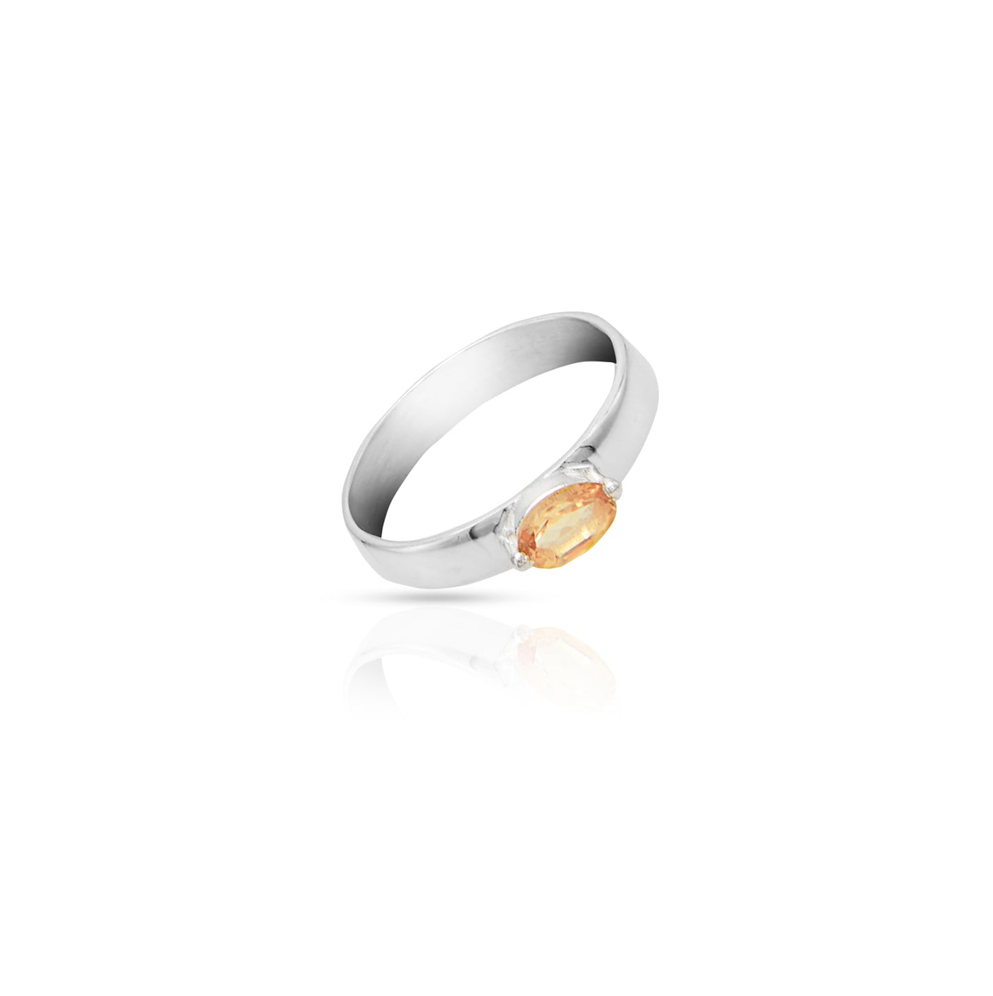 Jantier: 925 Silver and Zirkonia Ring, Contemporary Radiance