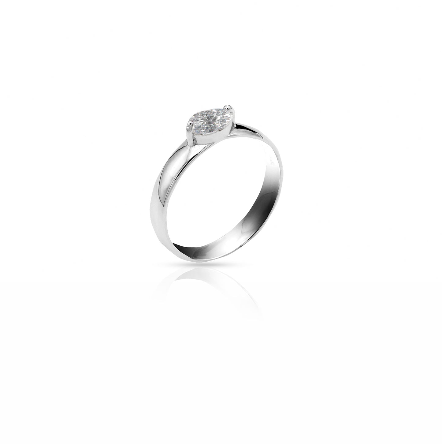 Jantier: Contesse Zirkonia Ring in 925 Silver, Purity and Eternity