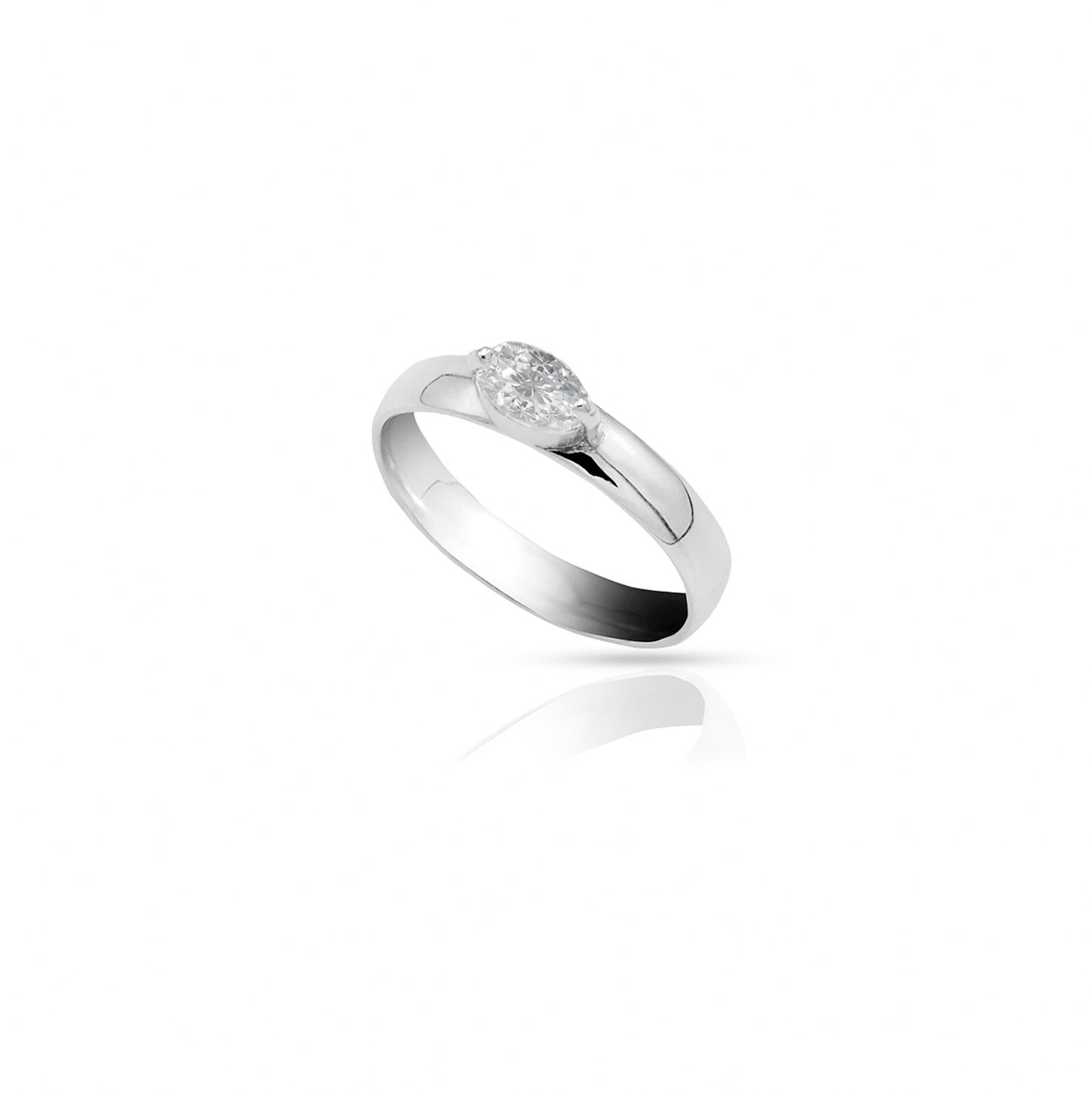 Jantier: Contesse Zirkonia Ring in 925 Silver, Purity and Eternity